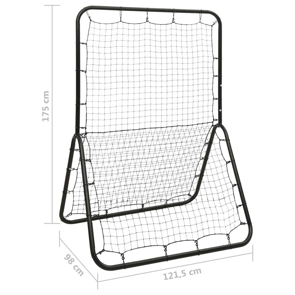 vidaX Tréningová sieť na baseball a softball 121,5x98x175 cm kov