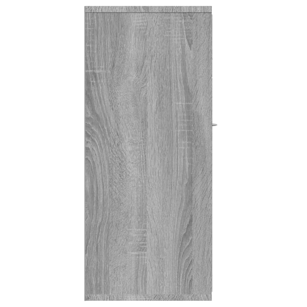 vidaXL Komoda sivý dub sonoma 88x30x70 cm spracované drevo