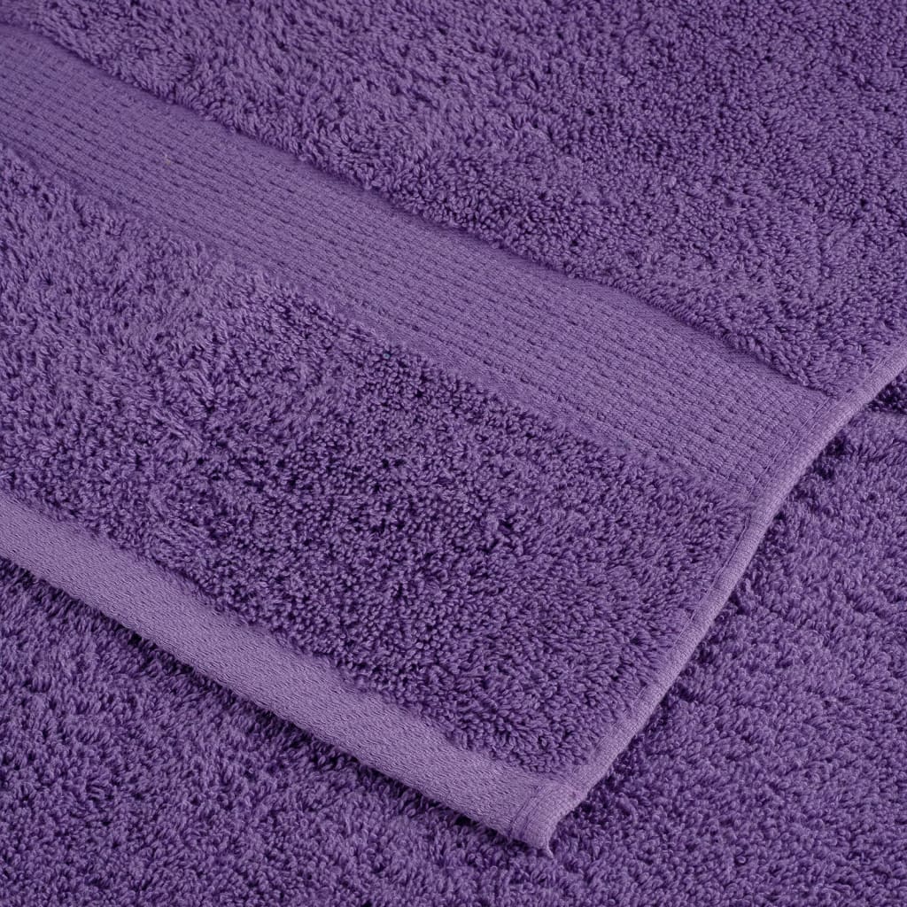 vidaXL Prémiové osušky SOLUND 2 ks fialové 100x150 cm 600 g/m2