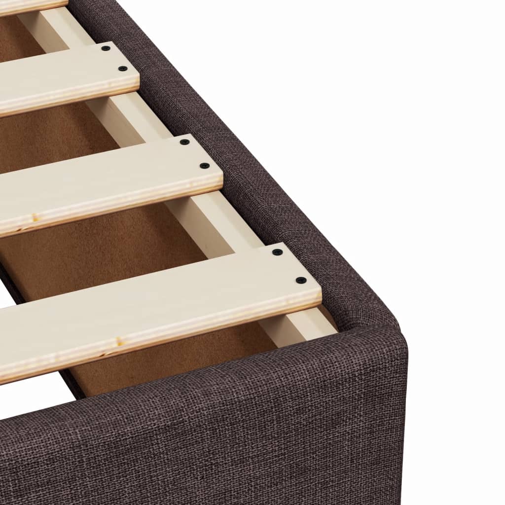 vidaXL Boxspring posteľ s matracom tmavohnedá 100x200 cm látka