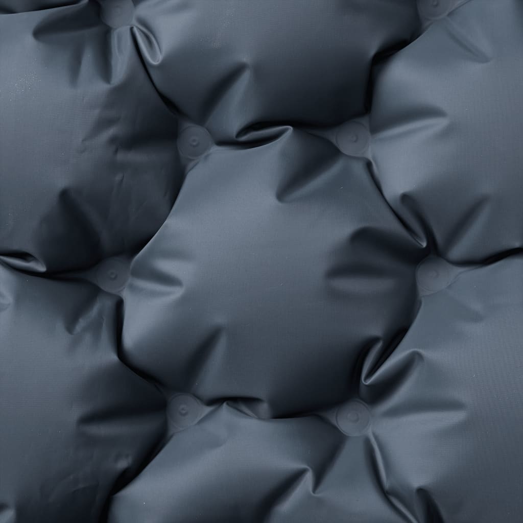 vidaXL Samonafukovací kempingový matrac s vankúšmi, 2 osoby, sivý