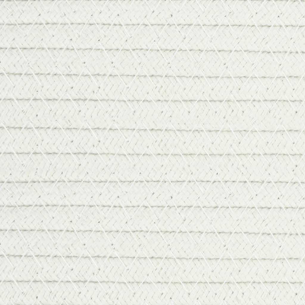 vidaXL Kôš na bielizeň béžovo-biely Ø60x36 cm bavlna
