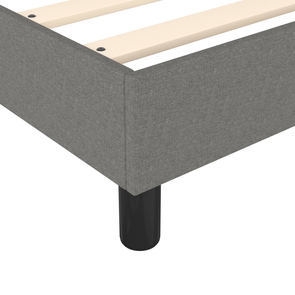 vidaXL Boxspring posteľ s matracom tmavosivá 90x200 cm látka