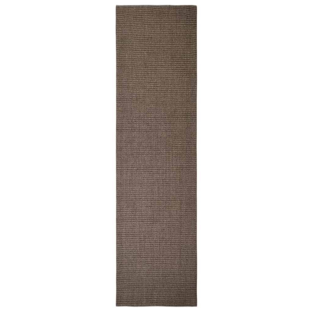 vidaXL Sisalový koberec na škrabadlo hnedý 80x300 cm