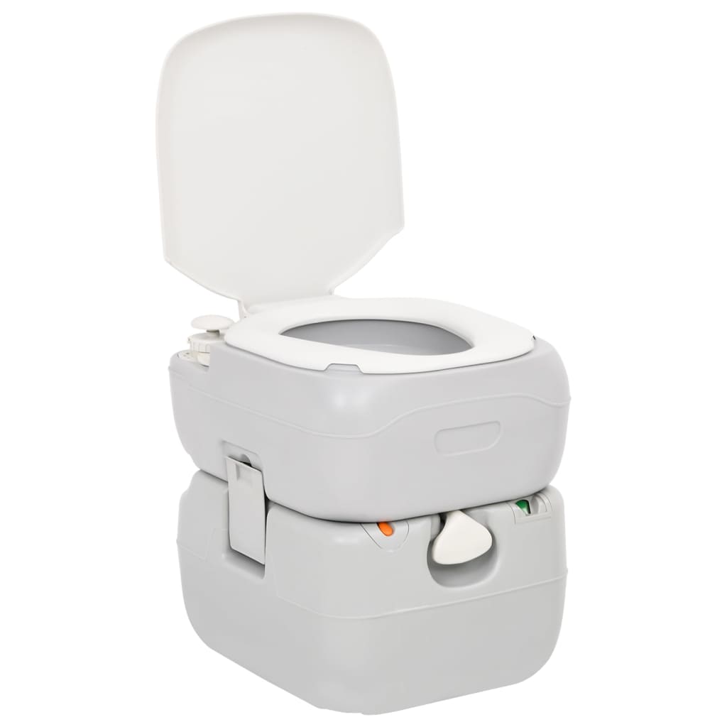 vidaXL Prenosná kempingová toaleta a umývadlo s nádržou na vodu