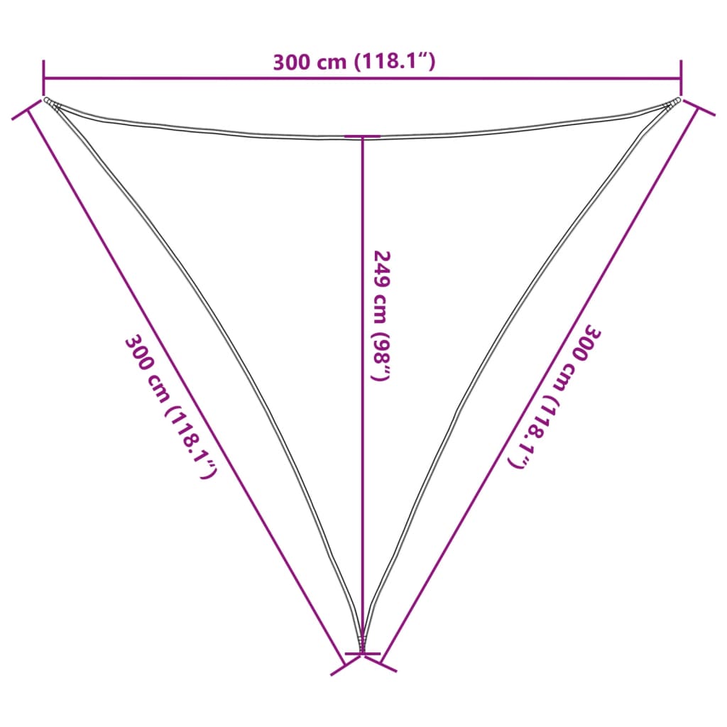 vidaXL Tienidlo pieskové 3x3x3 m 100% polyester oxfordská látka