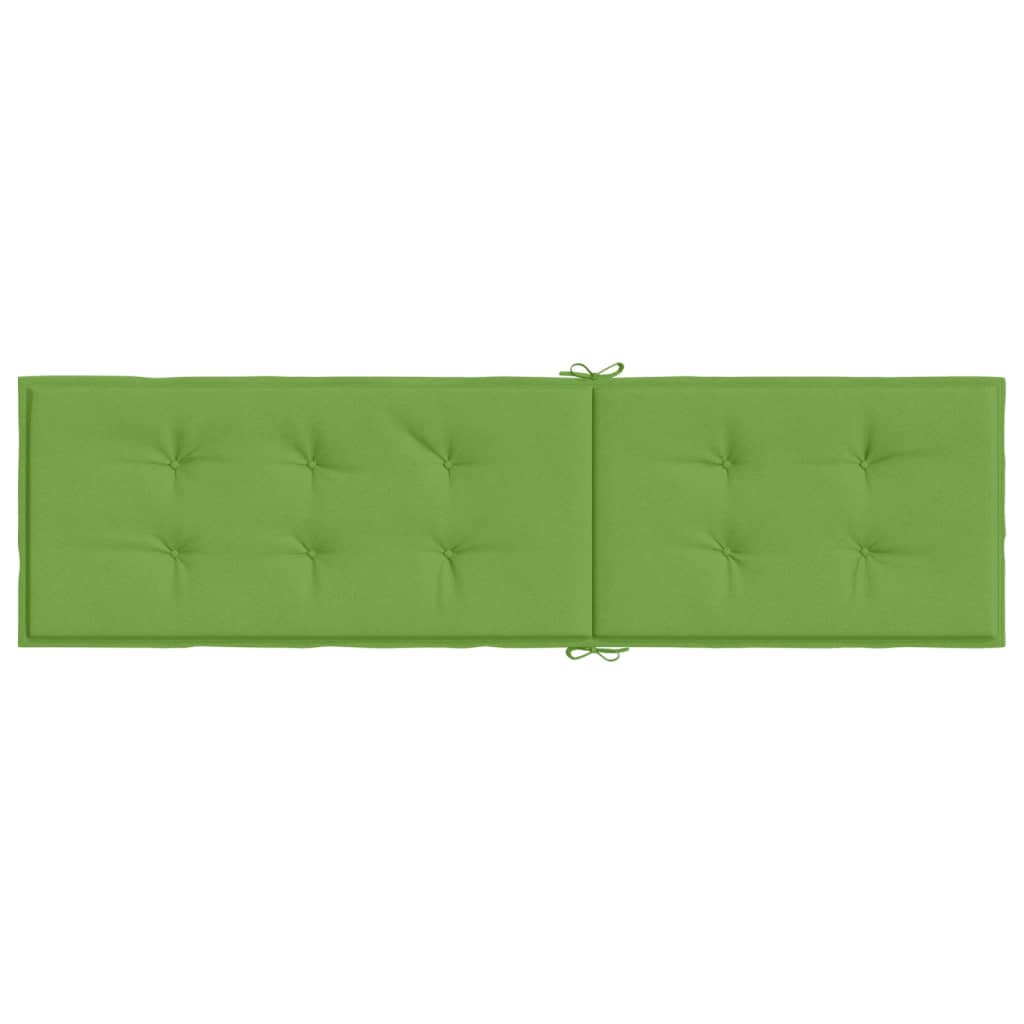 vidaXL Vankúš na lehátko zelená melanž (75+105)x50x3 cm látka