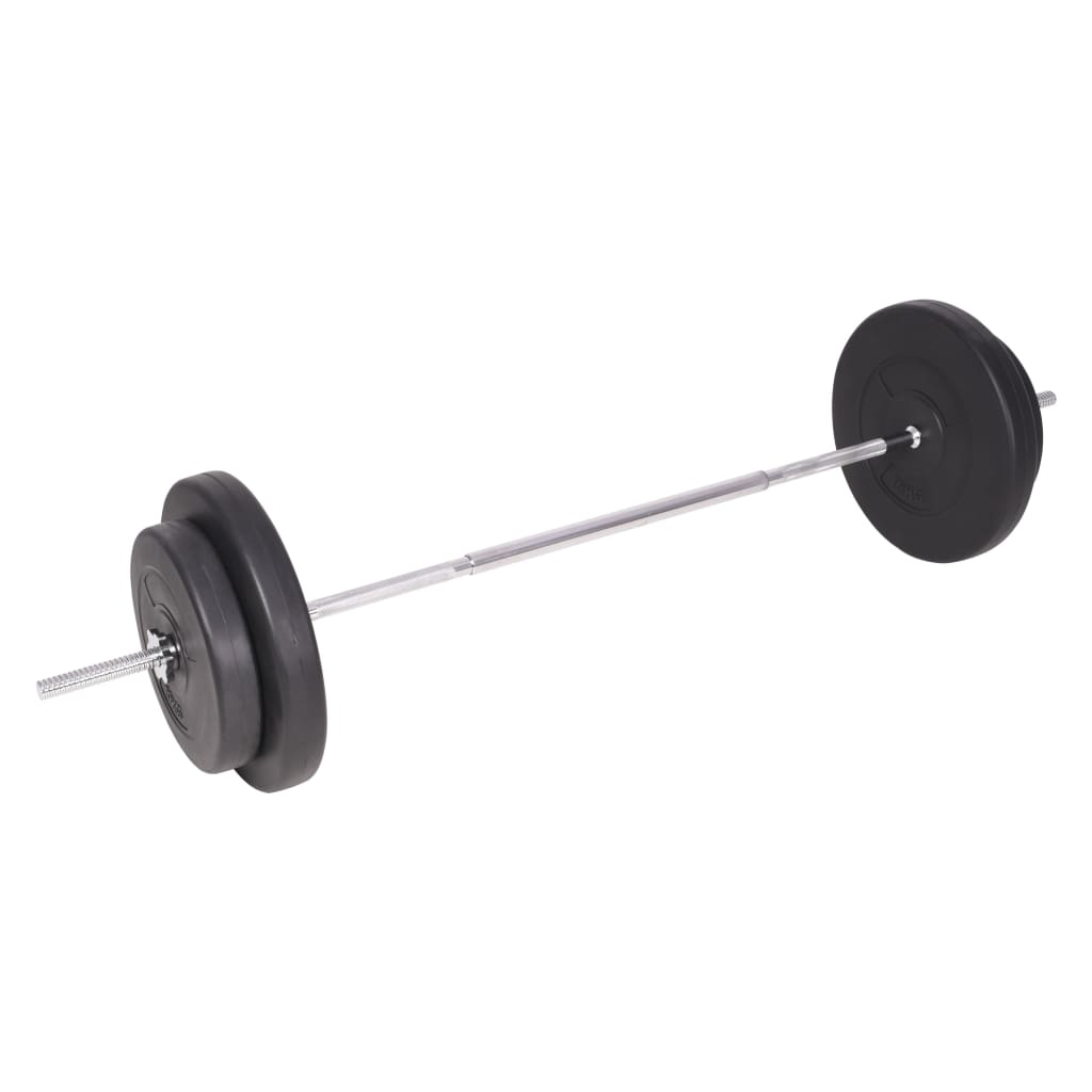 vidaXL Súprava závaží a tyčí barbell a dumbbell, 90 kg