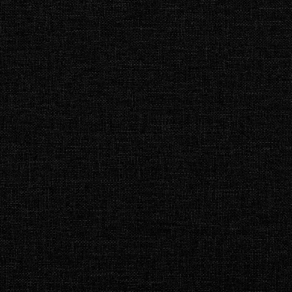 vidaXL Denná posteľ s matracom čierna 90x200 cm látka