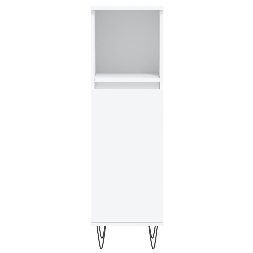 vidaXL 3-dielna súprava kúpeľňových skriniek biela kompozitné drevo