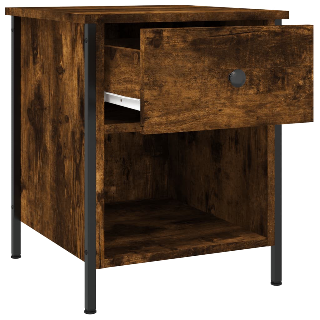 vidaXL Nočné stolíky 2 ks, tmavý dub 40x42x50 cm, kompozitné drevo