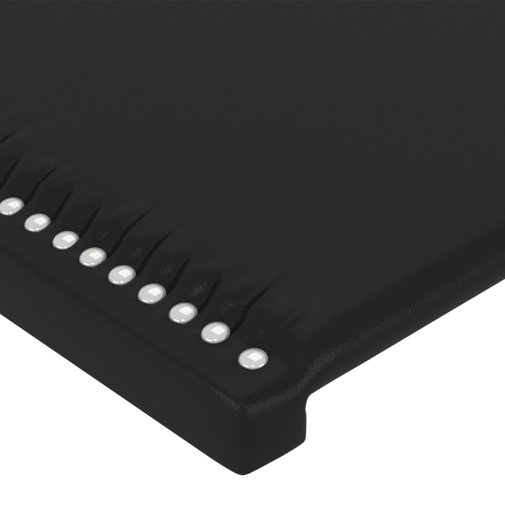 vidaXL Čelo postele s LED čierne 103x16x78/88 cm umelá koža