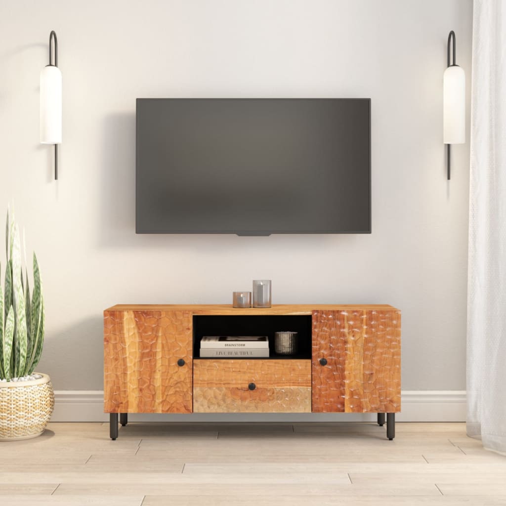 vidaXL TV skrinka 105x33x46 cm akáciový masív