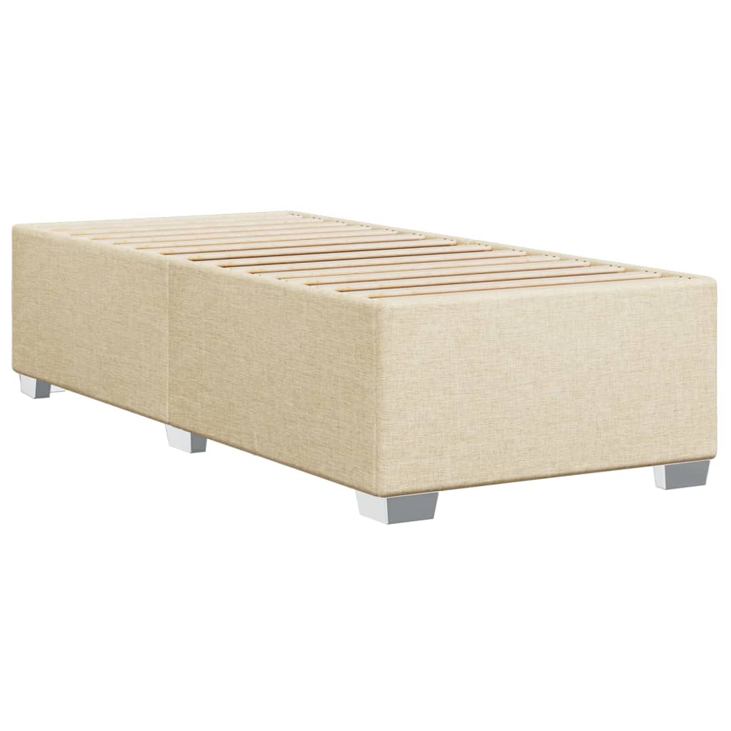 vidaXL Boxspring posteľ s matracom krémová 100x200 cm látka