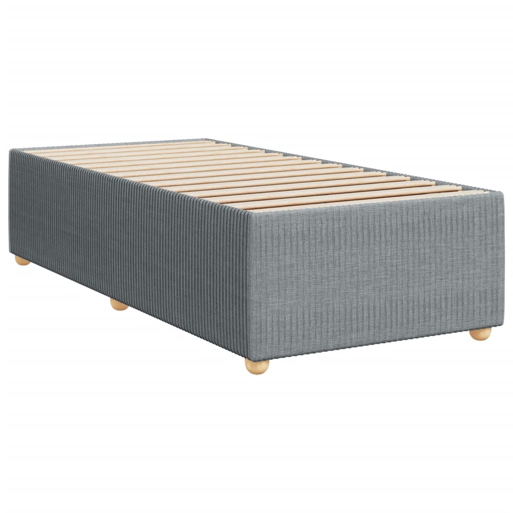 vidaXL Boxspring posteľ s matracom bledosivý 100x200 cm látka