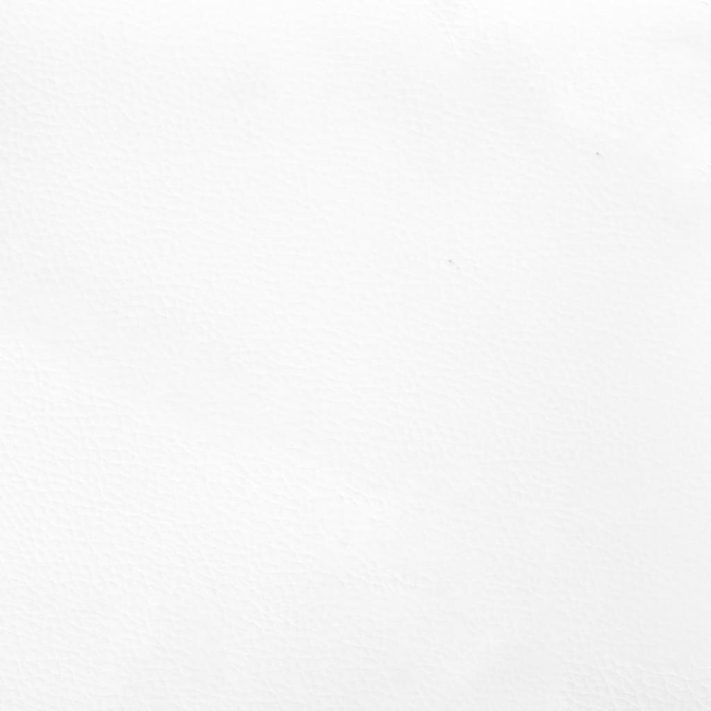 vidaXL Posteľný rám biely 90x190 cm umelá koža