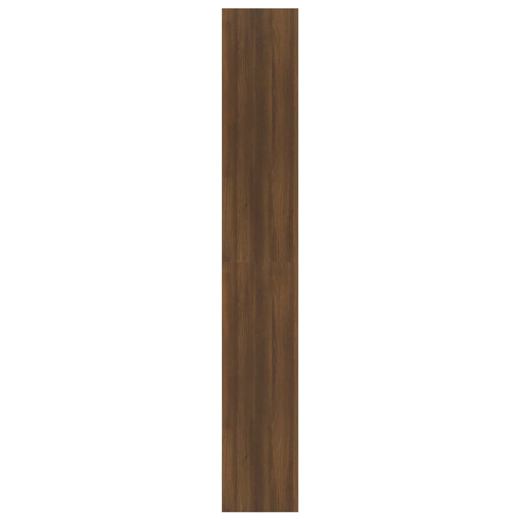 vidaXL Knižnica/deliaca stena, hnedý dub 80x30x198cm, kompozitné drevo