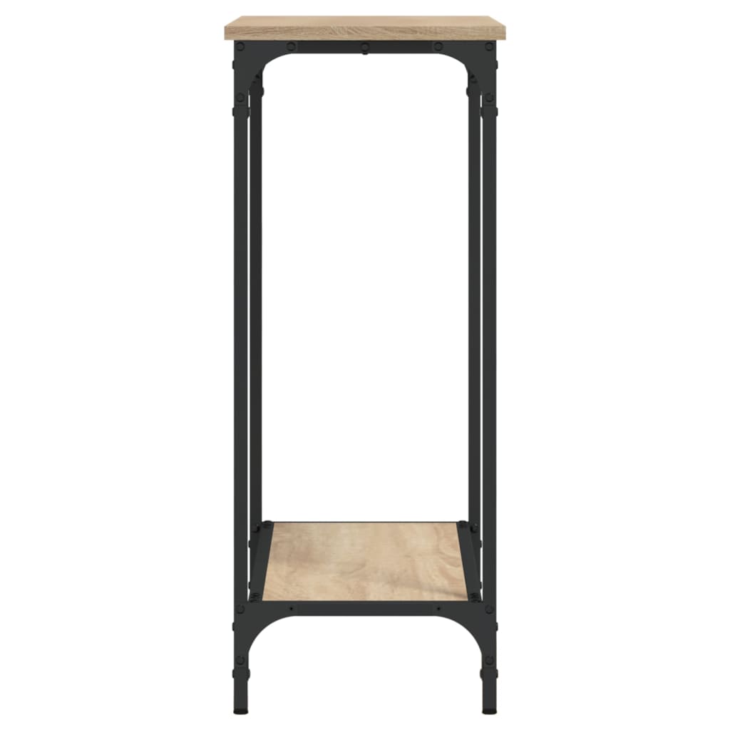 vidaXL Konzolový stolík dub sonoma 75x30,5x75 cm kompozitné drevo