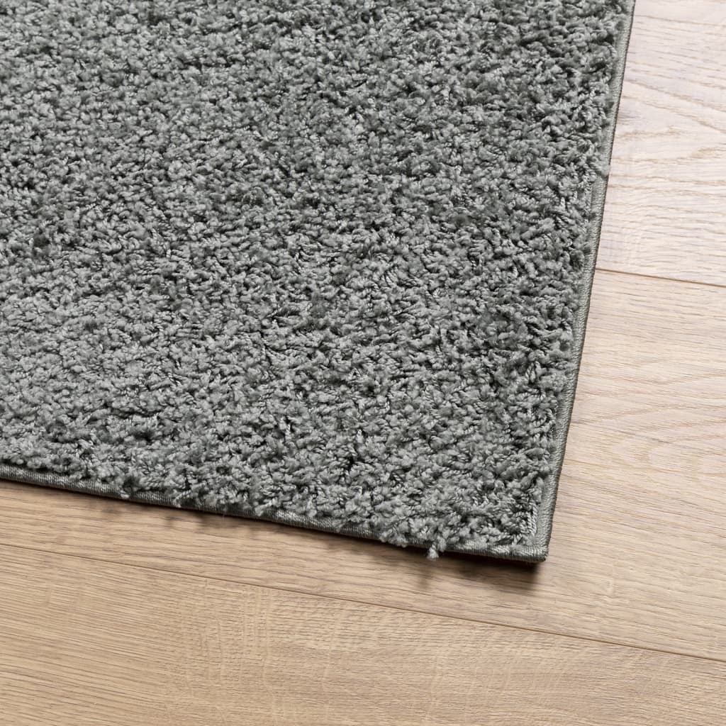 vidaXL Shaggy koberec PAMPLONA, vysoký vlas, moderný, zelený 160x230cm