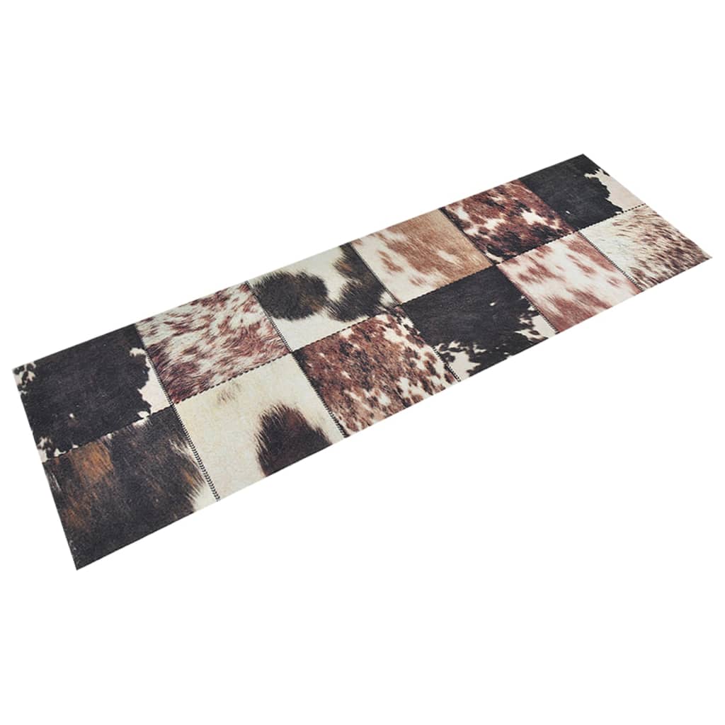 vidaXL Kuchynský koberec umývateľný Animal Skin 60x180 cm zamat