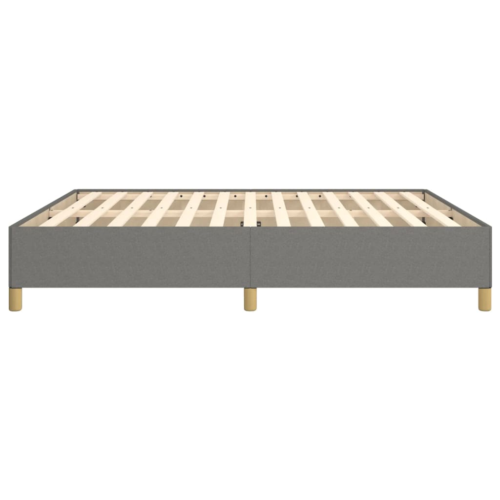 vidaXL Rám na boxspring posteľ tmavosivý 160x200 cm látka