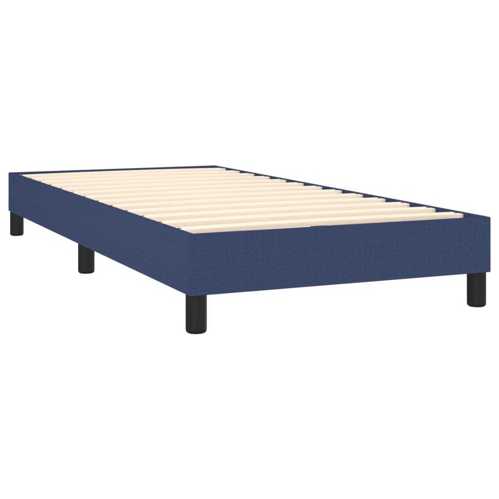 vidaXL Boxspring posteľ s matracom modrá 100x200 cm látka