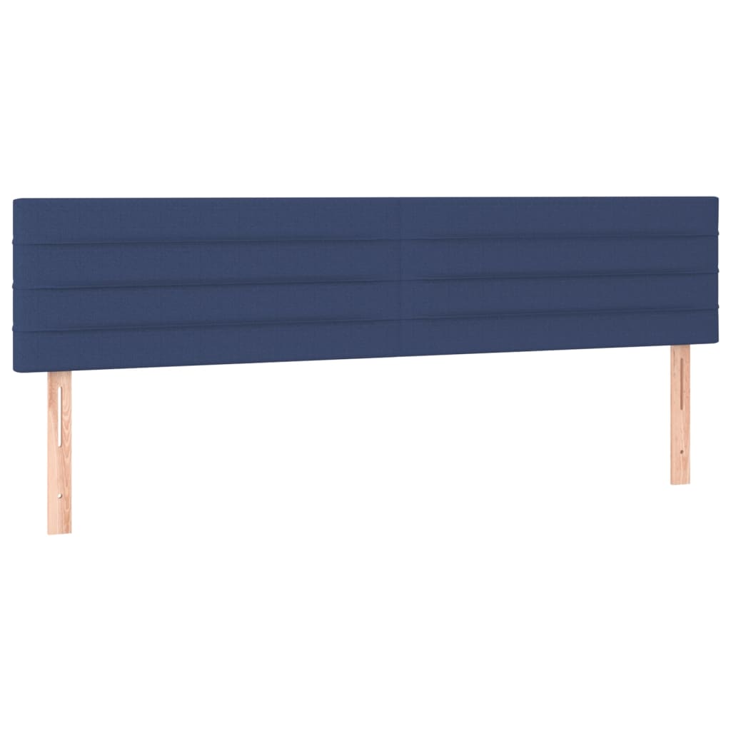 vidaXL Posteľný rám boxspring s matracom modrý 180x200 cm látka