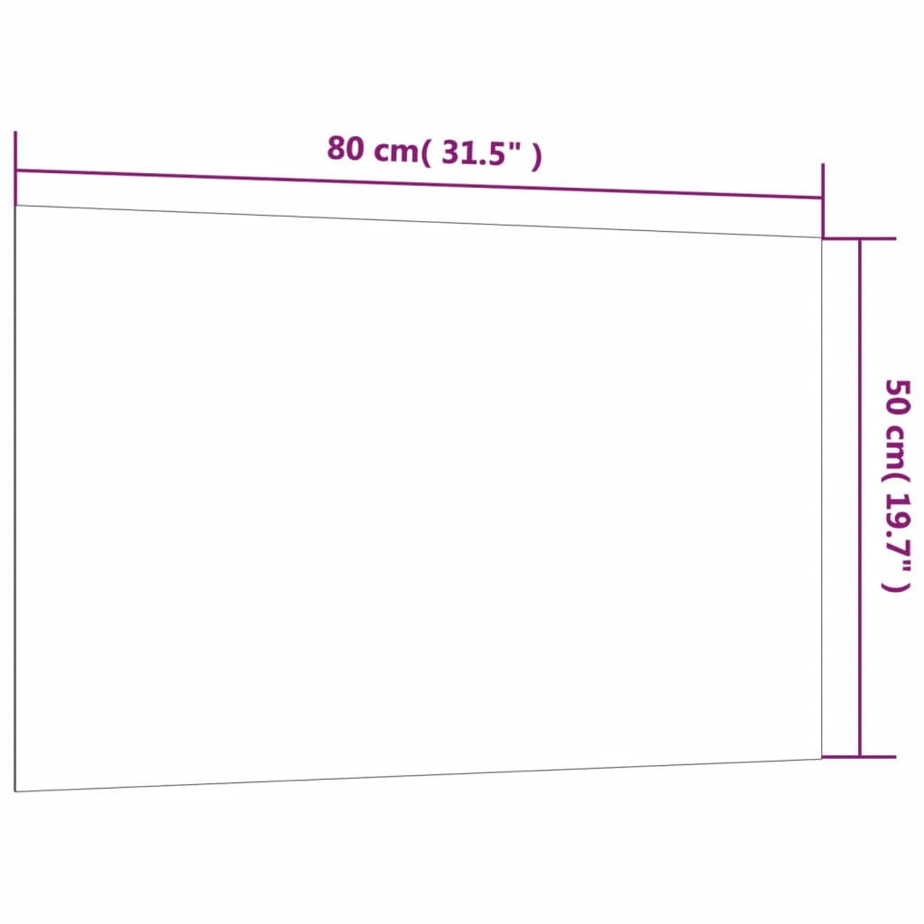 vidaXL Nástenná magnetická tabuľa biela 80x50 cm tvrdené sklo