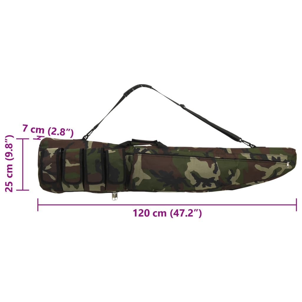 vidaXL Taška na pušku s ramenným popruhom 120 cm, oxfordská látka