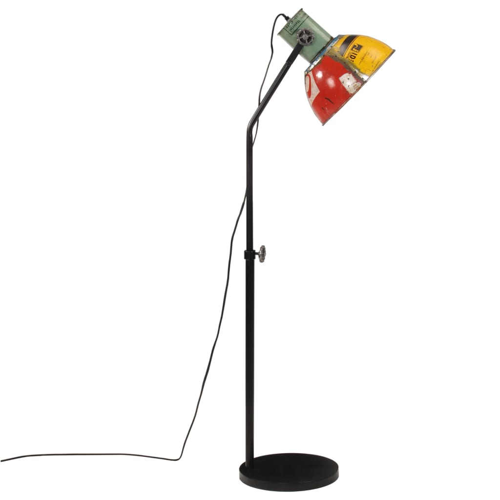 vidaXL Podlahová lampa 25 W viacfarebná 30x30x90-150 cm E27