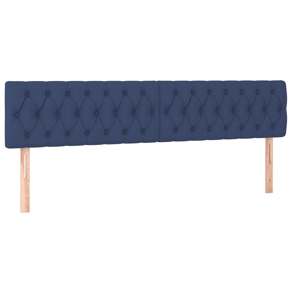 vidaXL Posteľný rám boxspring s matracom modrý 180x200 cm látka