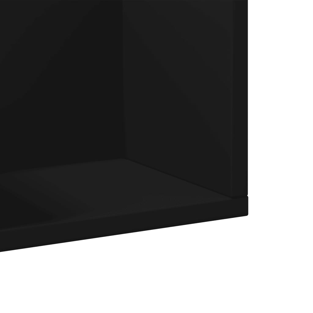 vidaXL Nástenné skrinky 2 ks čierne 99x18x16,5 cm kompozitné drevo