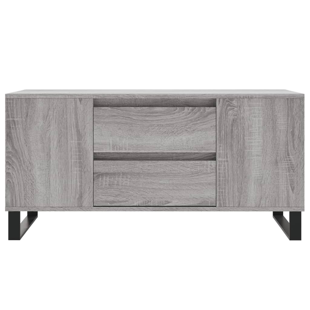 vidaXL Konferenčný stolík sivý sonoma 102x44,5x50 cm kompozitné drevo