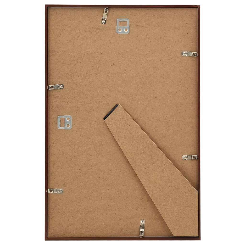 vidaXL Fotorámiky na stenu alebo stôl 3 ks bronzové 21x29,7 cm MDF