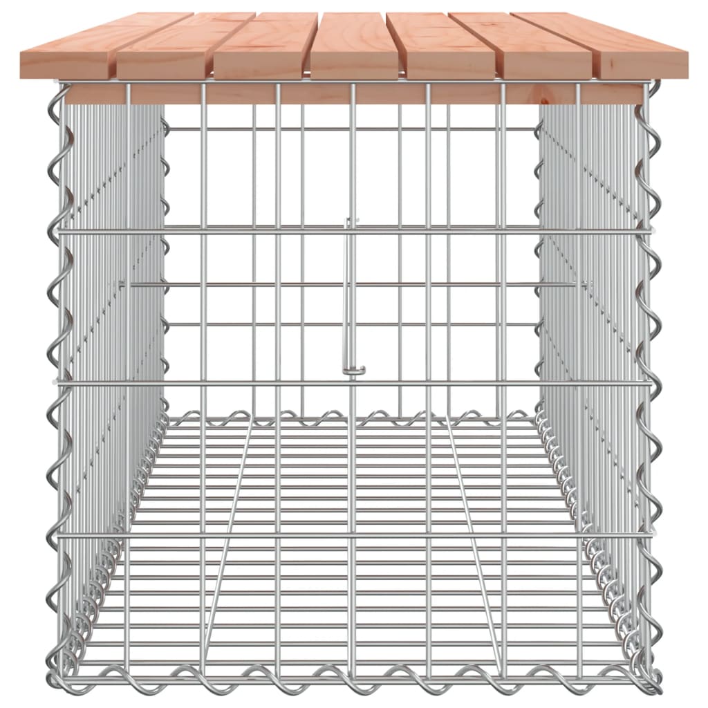 vidaXL Záhradná lavica gabiónový dizajn 103x44x42 cm masívny douglas