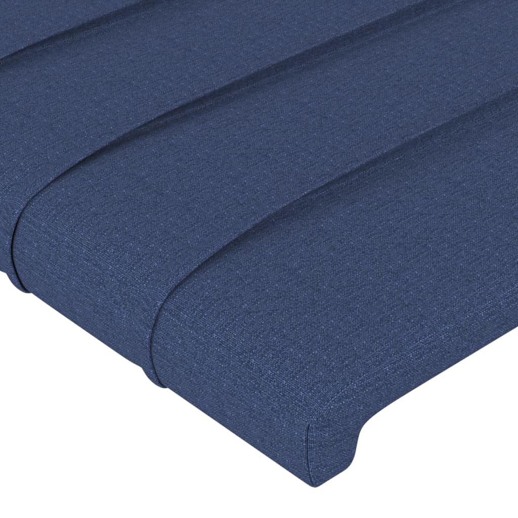 vidaXL Čelá postele 4 ks modrý 80x5x78/88 cm látka