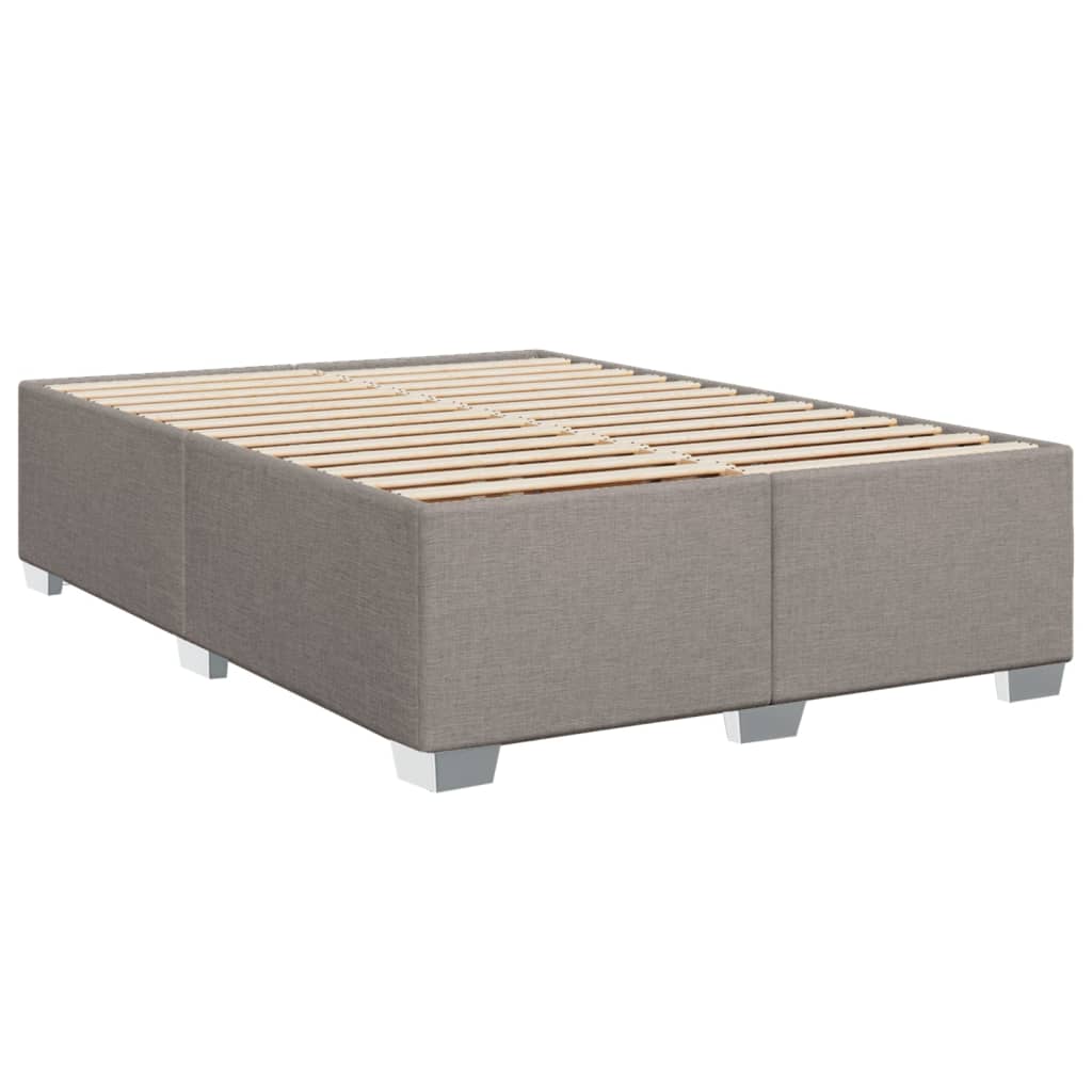 vidaXL Posteľný rám boxspring s matracom sivohned 160x200 cm látka