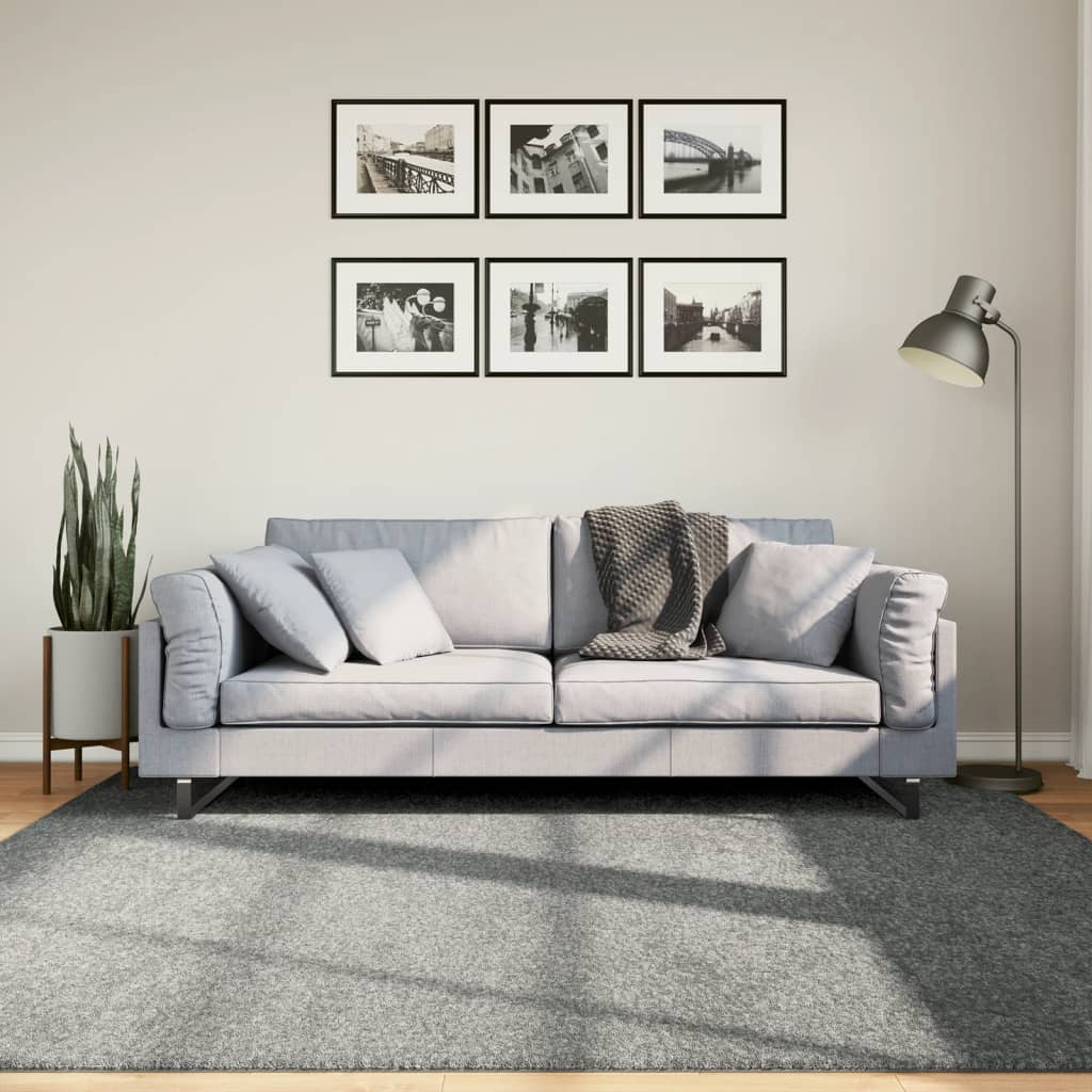 vidaXL Shaggy koberec PAMPLONA, vysoký vlas, moderný, zelený 200x200cm