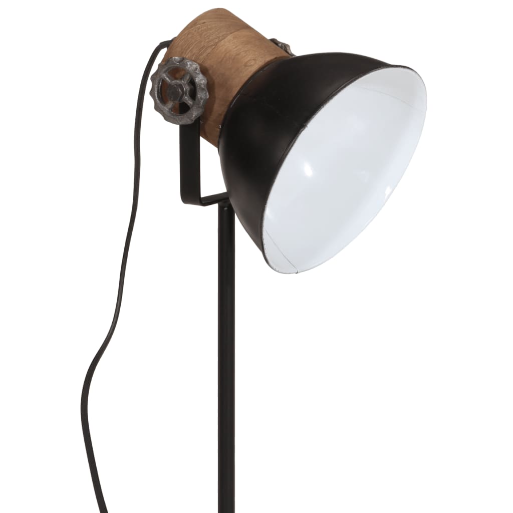 vidaXL Stolová lampa 25 W čierna 17x17x50 cm E27