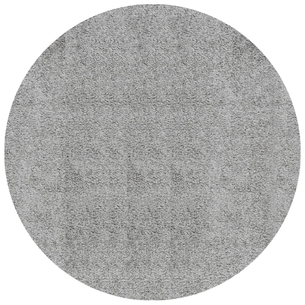 vidaXL Shaggy koberec PAMPLONA, vysoký vlas, moderný, sivý Ø 160 cm