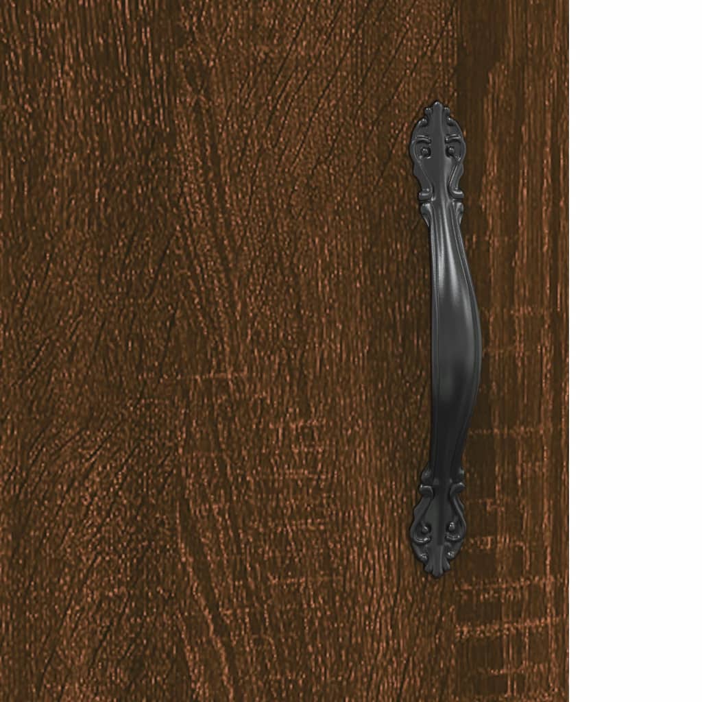 vidaXL Vysoká skrinka hnedý dub 34,5x34x180 cm spracované drevo