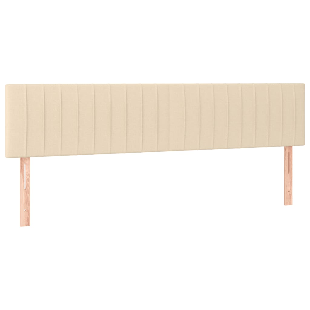 vidaXL Boxspring posteľ s matracom krémová 120x190 cm látka