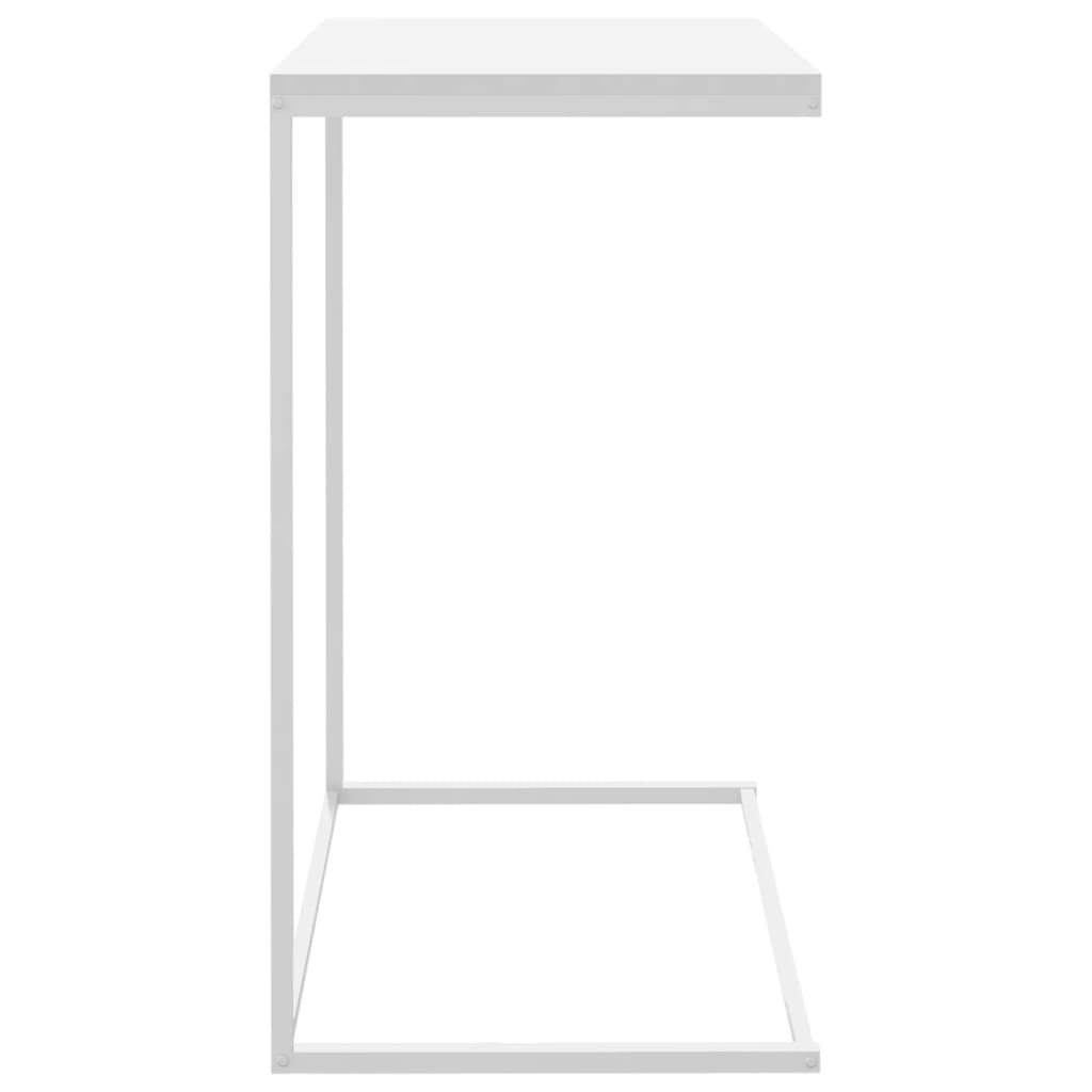 vidaXL Príručný stolík, biely 55x35x66 cm, kompozitné drevo