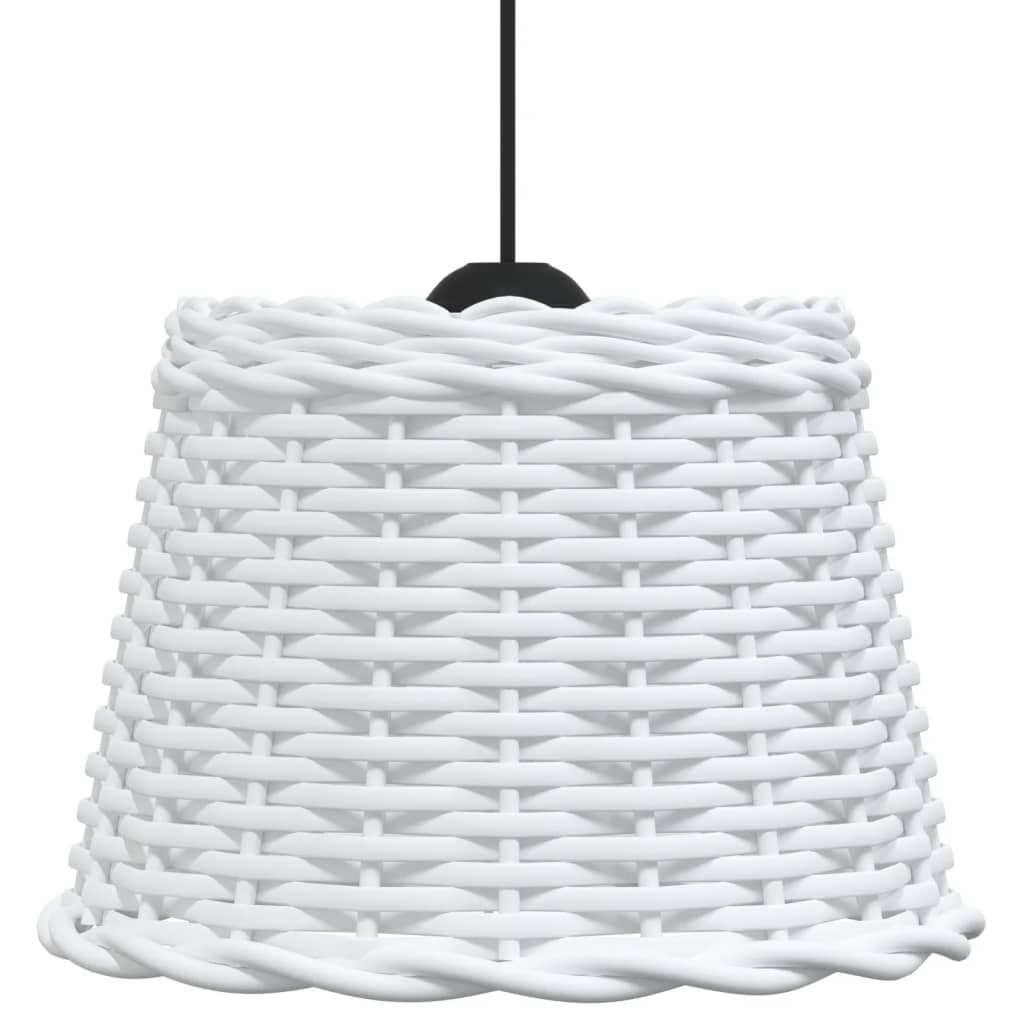 vidaXL Tienidlo na stropnú lampu biele Ø30x20 cm prútené