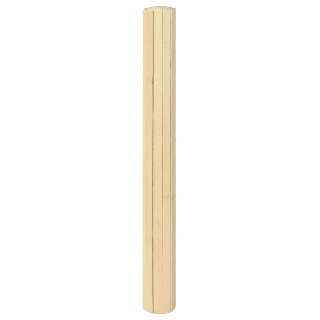 vidaXL Koberec obdĺžnikový bledý prírodný 100x200 cm bambus