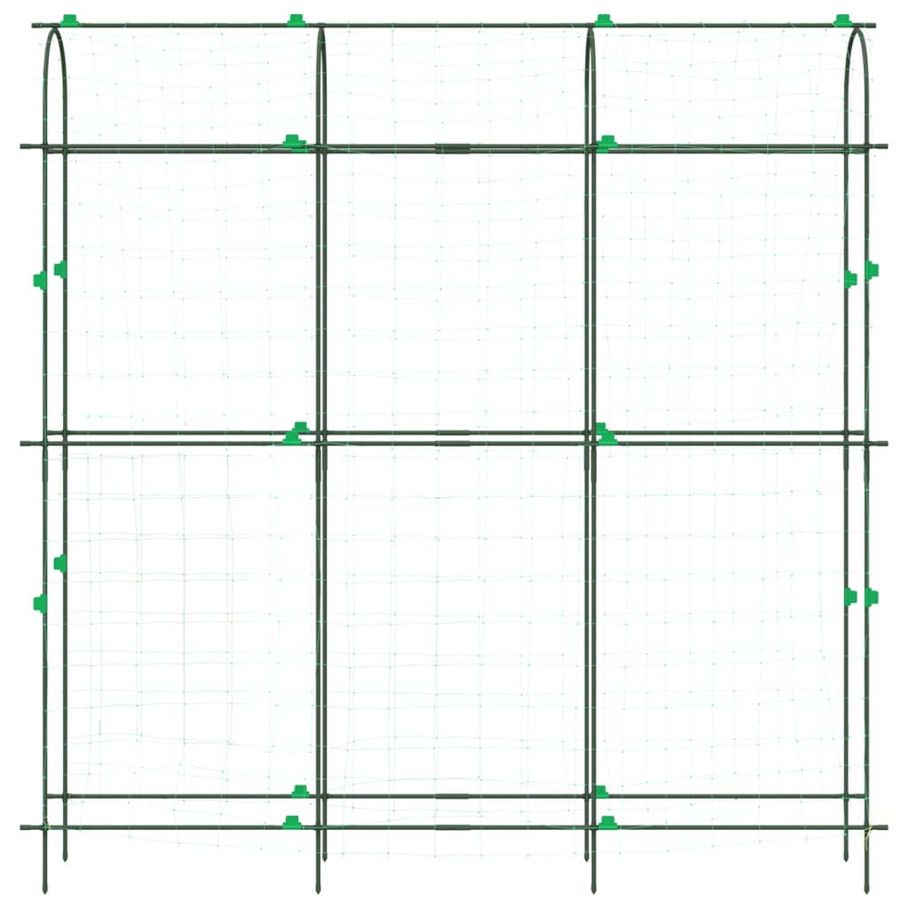 vidaXL Záhradná mriežka na popínavé rastliny U-rám 181x31x182,5cm oceľ