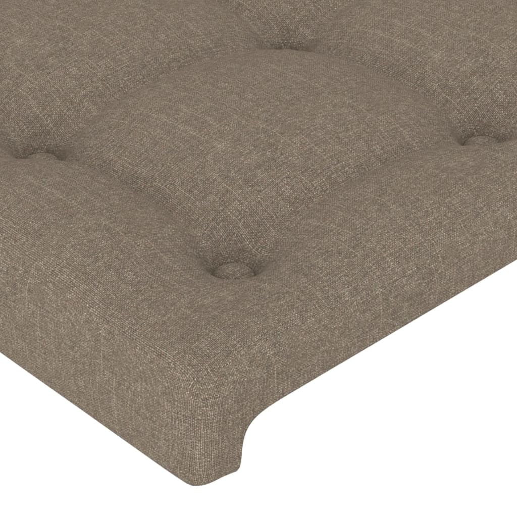 vidaXL Čelo postele so záhybmi sivohnedé 83x23x118/128 cm látka