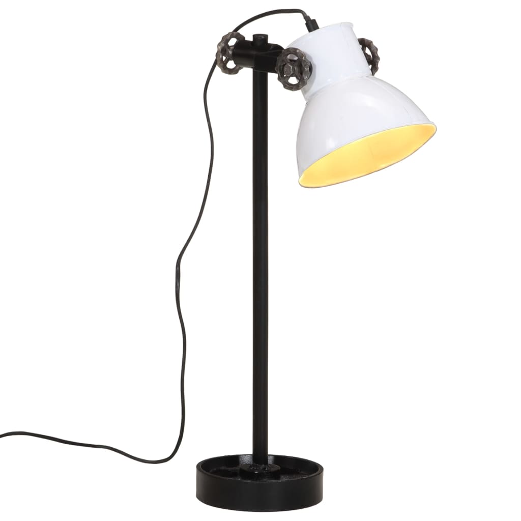 vidaXL Stolová lampa 25 W biela 15x15x55 cm E27