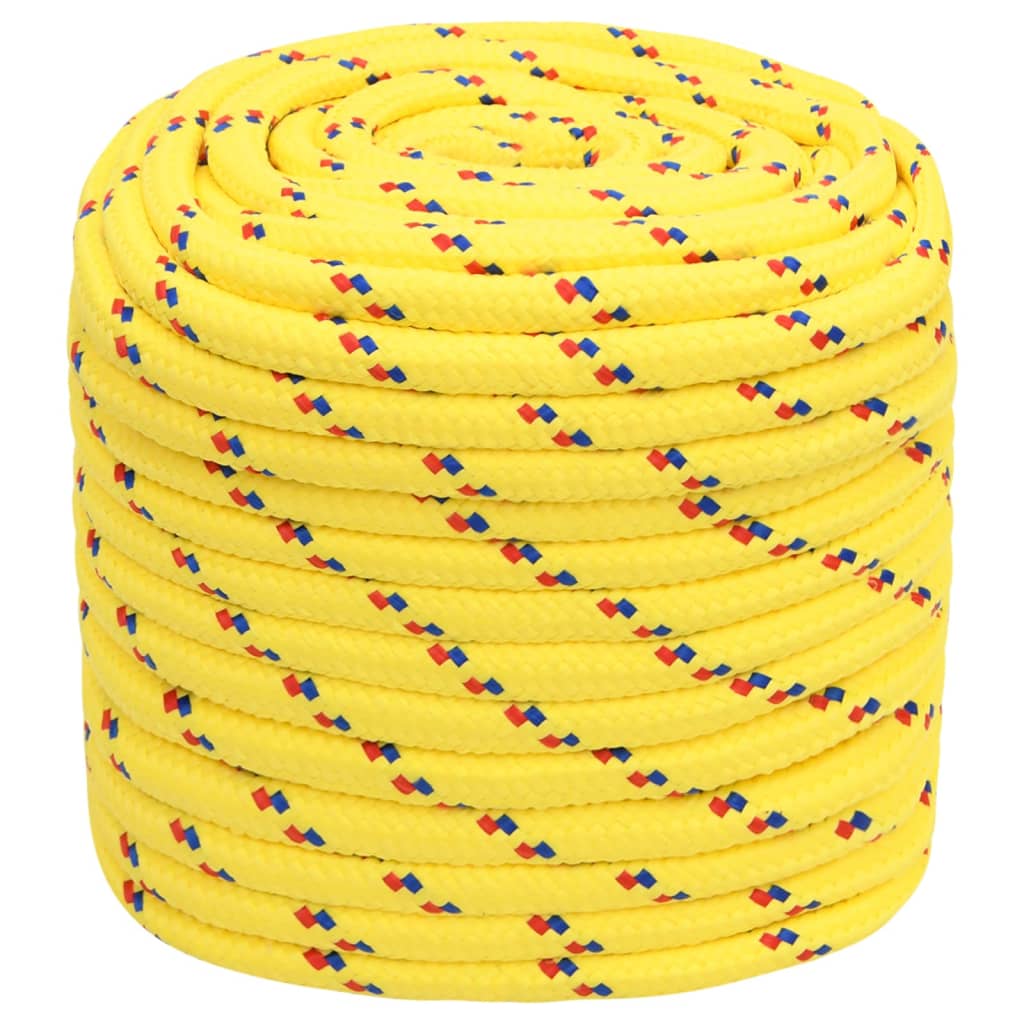 vidaXL Lodné lano žlté 18 mm 100 m polypropylén