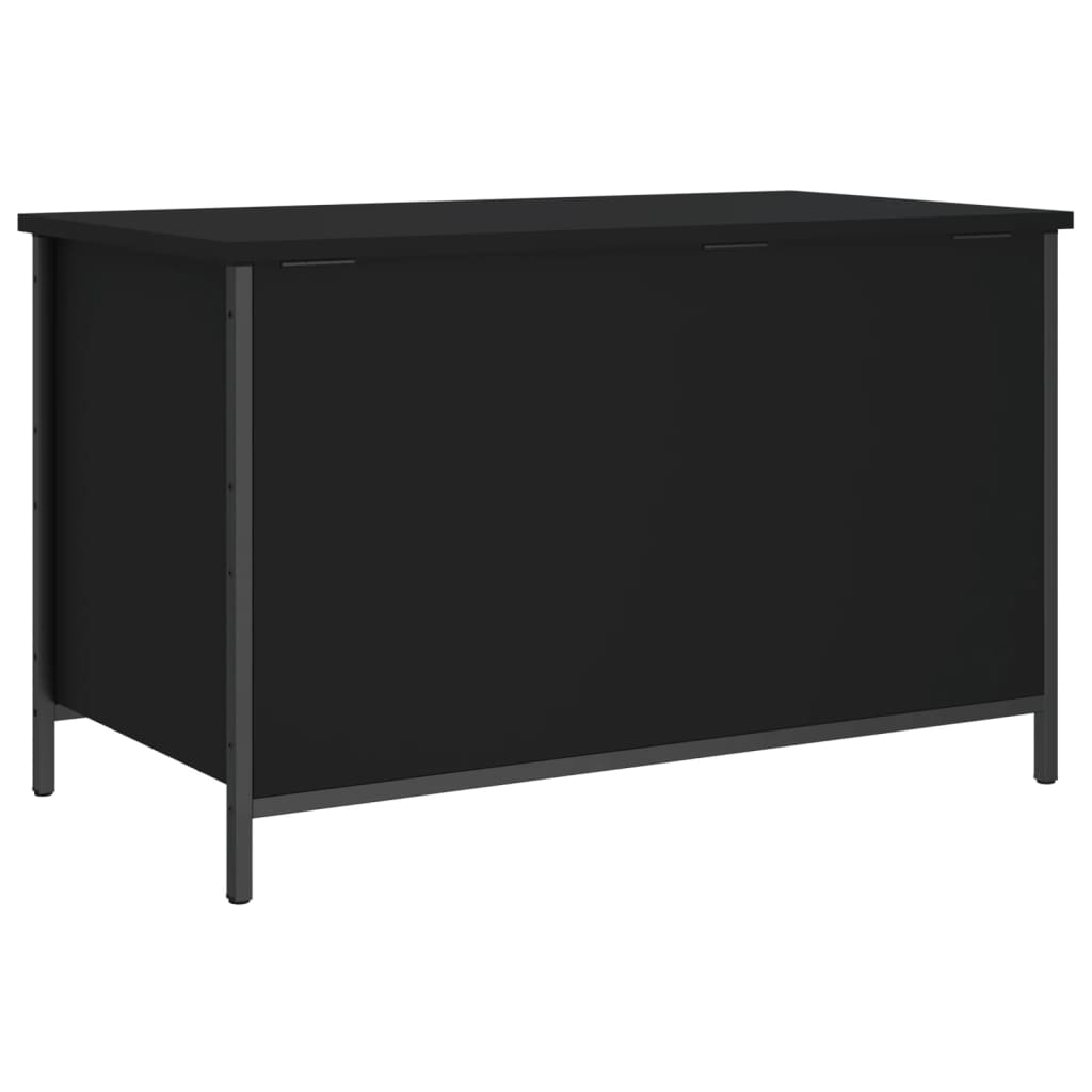 vidaXL Úložná lavička čierna 80x42,5x50 cm kompozitné drevo
